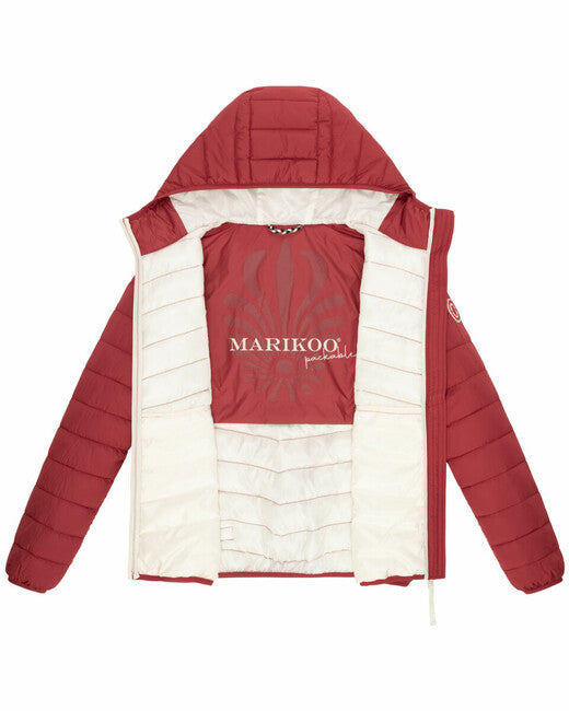 Marikoo Pack Mich Ein giacca leggera di transizione, rossa intenso
