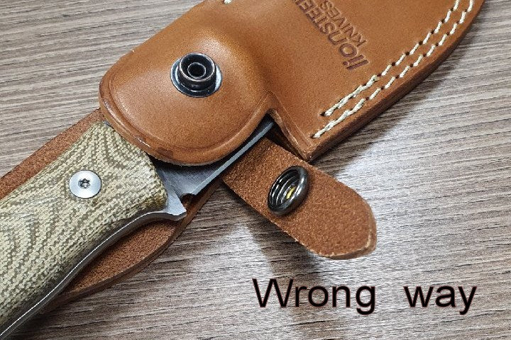 Lionsteel M3 CVN pugnale da caccia con manico in tela naturale