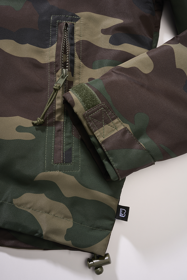 Brandit Windbreaker Frontzip dámska bunda, Woodland