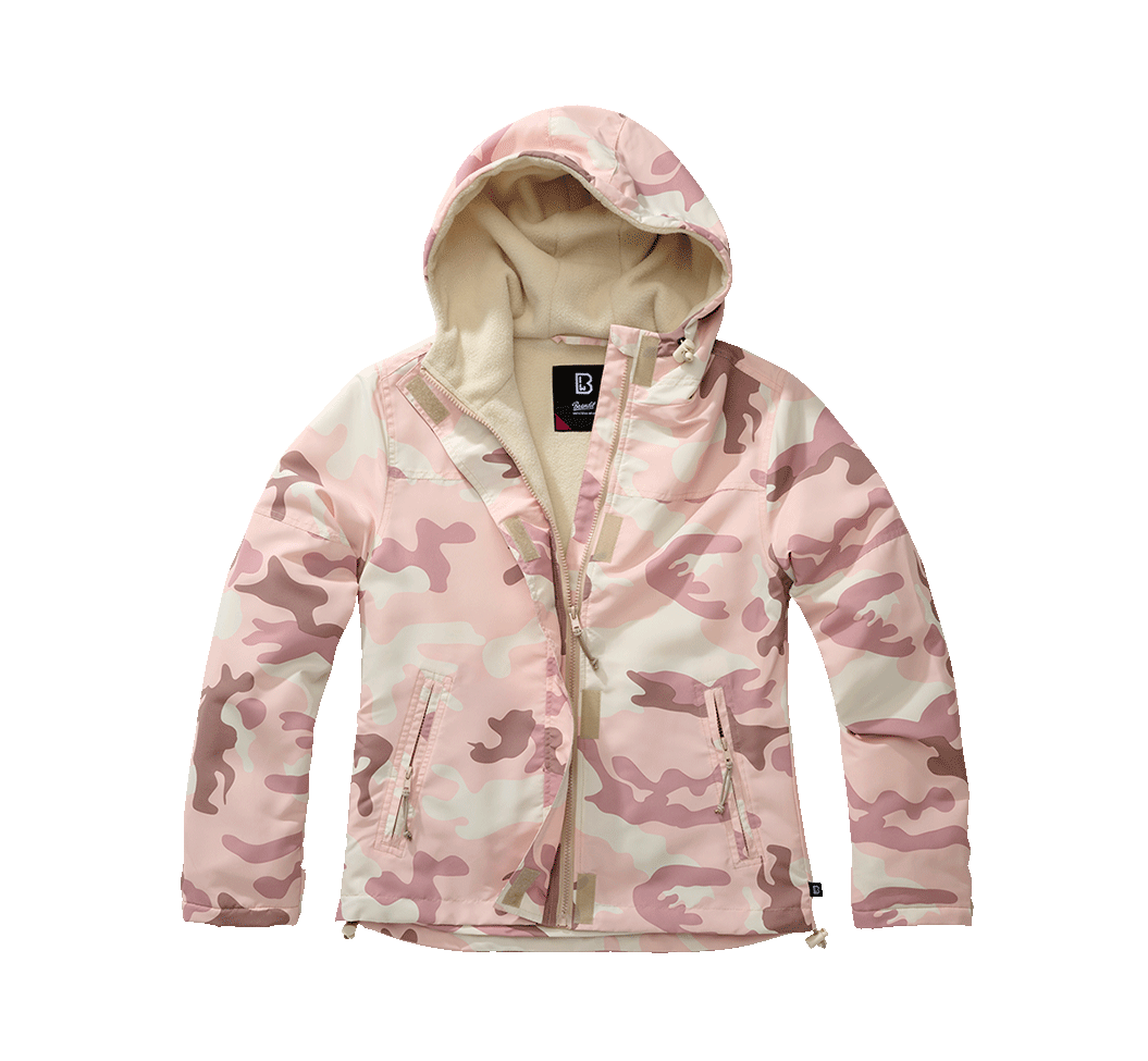 Brandit Windbreaker Frontzip dámska bunda, Candy camo