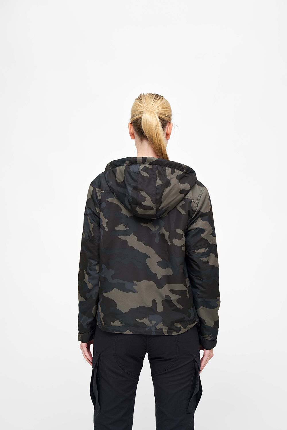Brandit Windbreaker Frontzip dámska bunda, Darkcamo