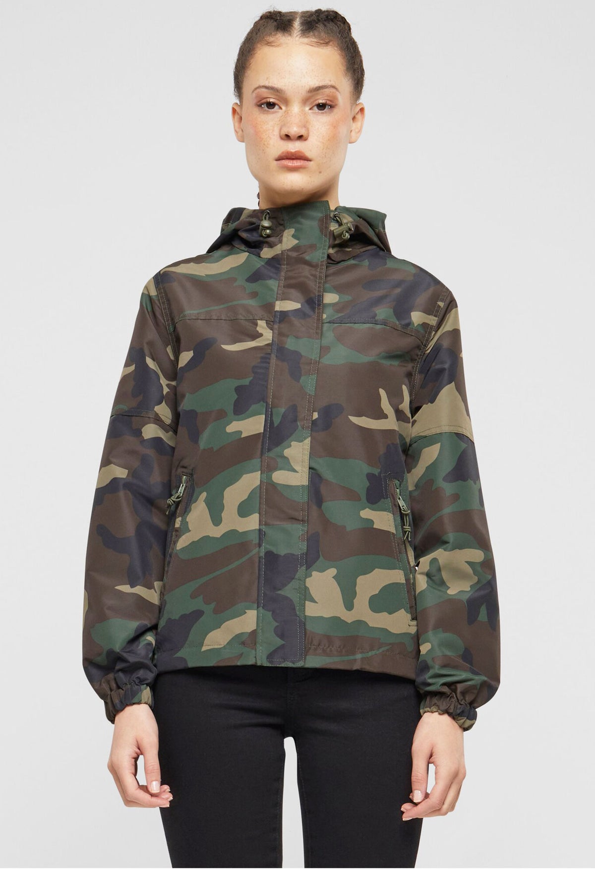 Brandit Summer Frontzip Windbreaker dámska bunda, Woodland