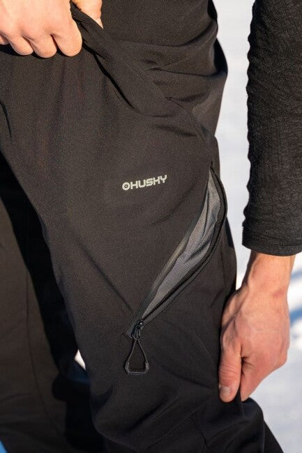 Husky Galti pantaloni da sci da uomo, neri
