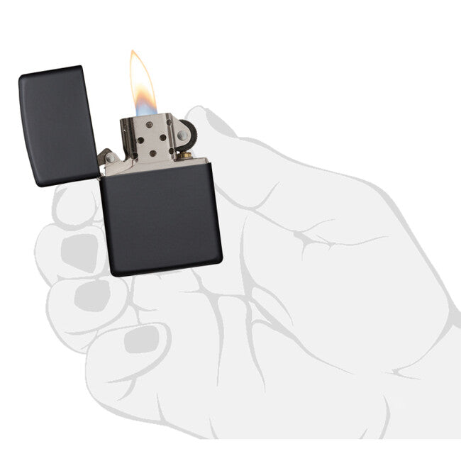 Zippo Accendino a benzina, nero opaco