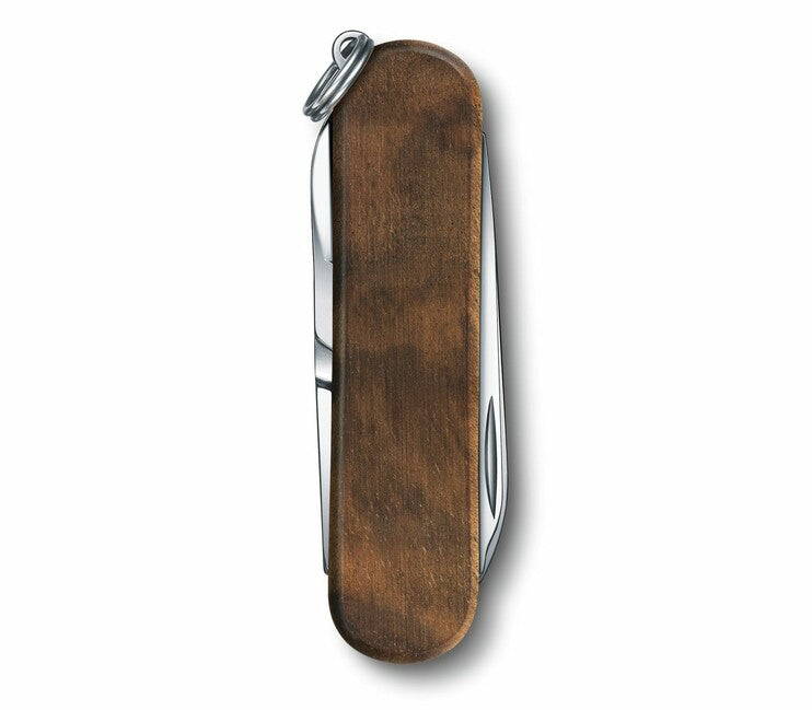 Victorinox Classic SD Wood coltello multifunzione 58 mm, legno di noce, 5 funzioni