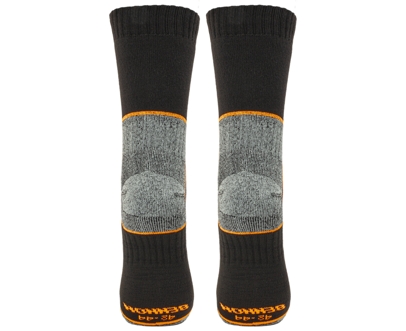 BENNON Trek Sock calze da trekking, nero/arancio