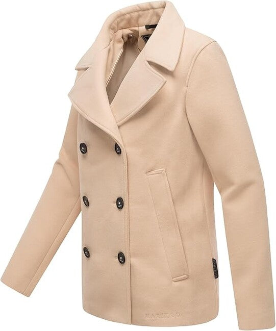 Marikoo Aylaraa cappotto corto da donna, beige