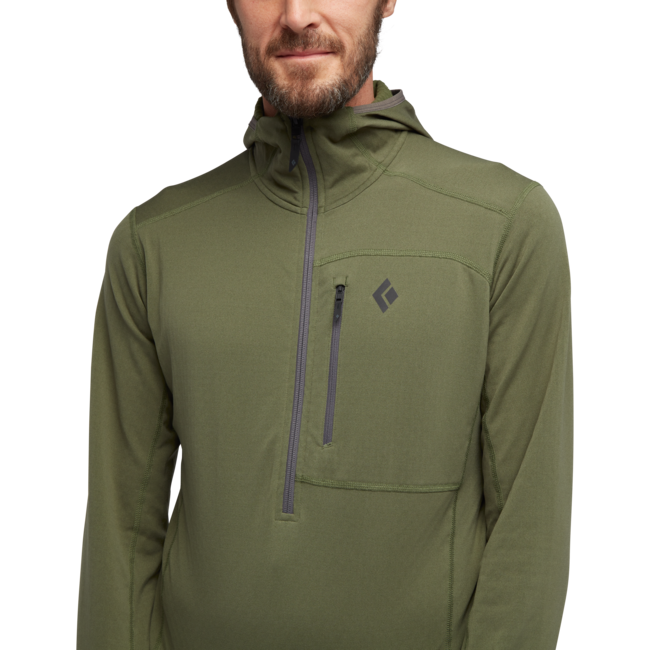 Black Diamond Coefficient felpa da uomo con cerniera, tundra