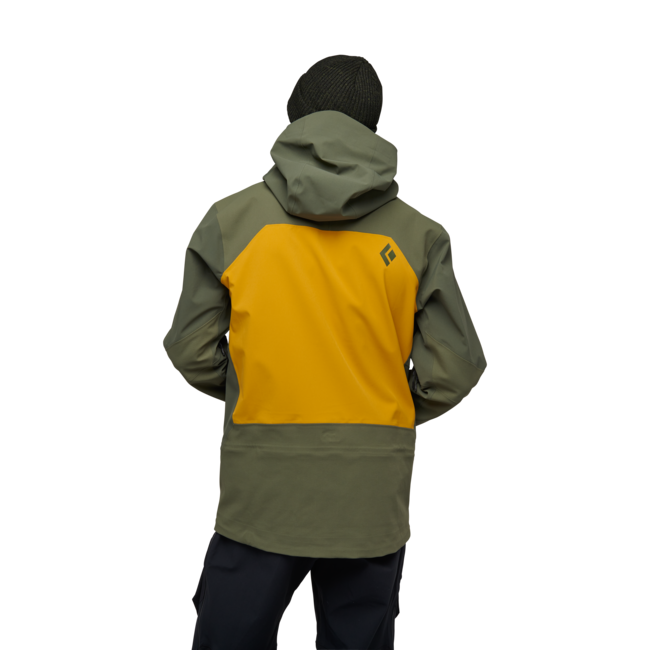 Black Diamond Recon Stretch Pro Shell giacca da sci da uomo, tundra-ambra