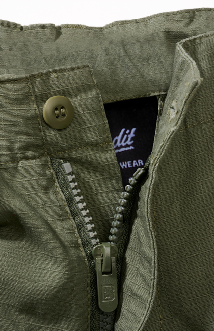 Brandit Pantaloncini BDU Ripstop da bambino, oliva