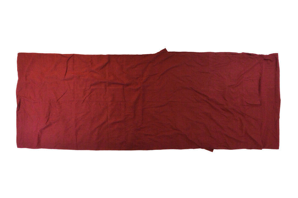 Origin Outdoors fodera rettangolare in cotone per sacco a pelo, bordeaux