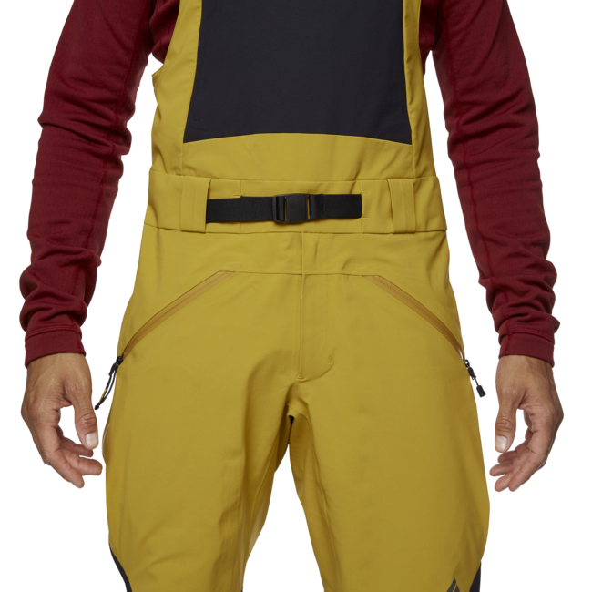 Black Diamond Recon Stretch salopette da uomo, nero ambra