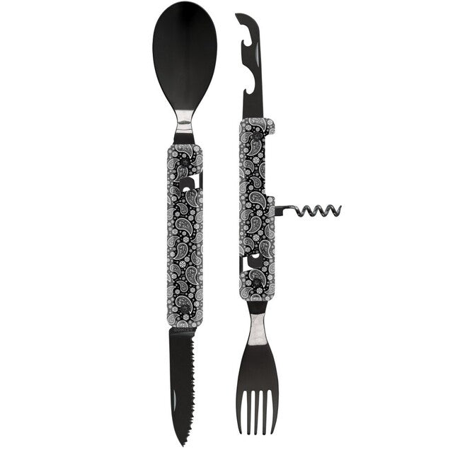 Akinod A02B00011 set multifunzione 13h25, finitura a specchio nera, black bandana