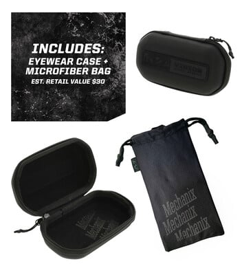 Mechanix Type X occhiali tattici, montatura nera lenti fumé