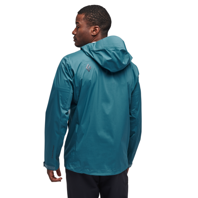 Black Diamond Stormline Stretch Rain Shell giacca impermeabile da uomo, blu torrente