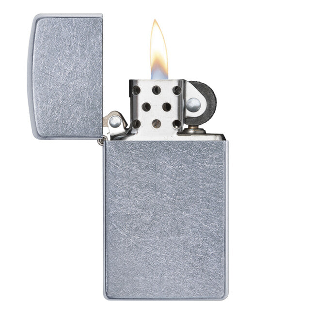 Zippo Accendino a benzina, slim street chrome