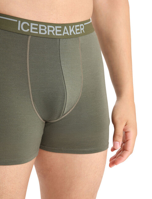 Icebreaker Men's Anatomica Boxers, Green