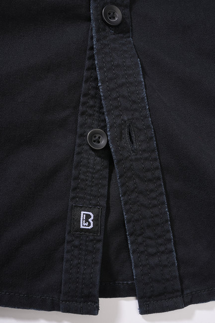 Brandit Camicia vintage a maniche lunghe da donna, nero