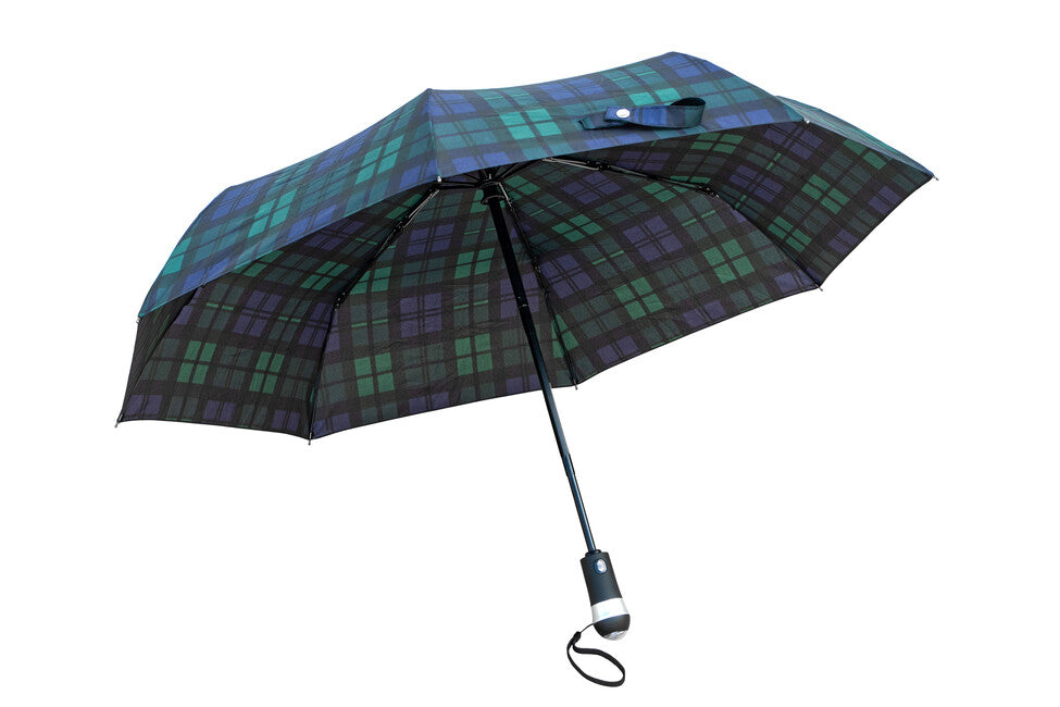 Origin Outdoors LED-Trek ombrello compatto LED, blu-verde