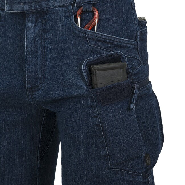 Helikon-Tex Pantaloni corti tattici UTS 8,5" - Denim Stretch - Blu marino
