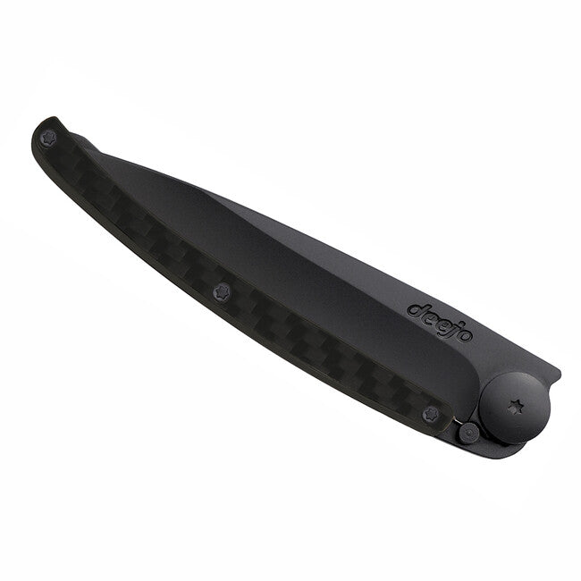 Deejo Coltello di chiusura, carbonio nero composito
