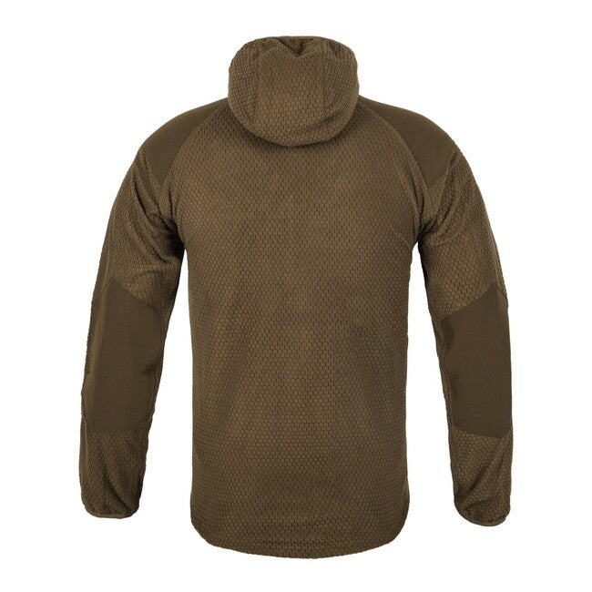Helikon-Tex Alpha Hoodie - Pile a griglia - grigio ombra