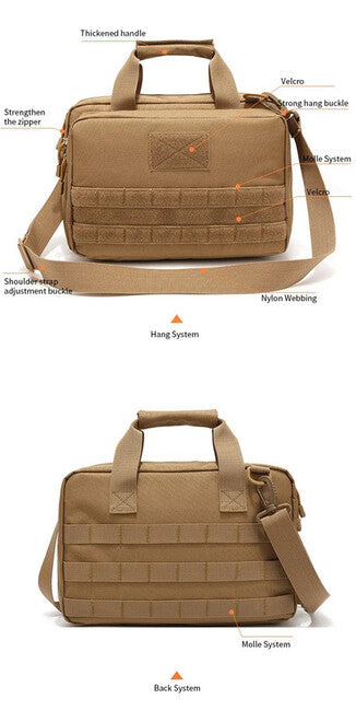 DRAGOWA Tactical Bolt borsa da viaggio, nera