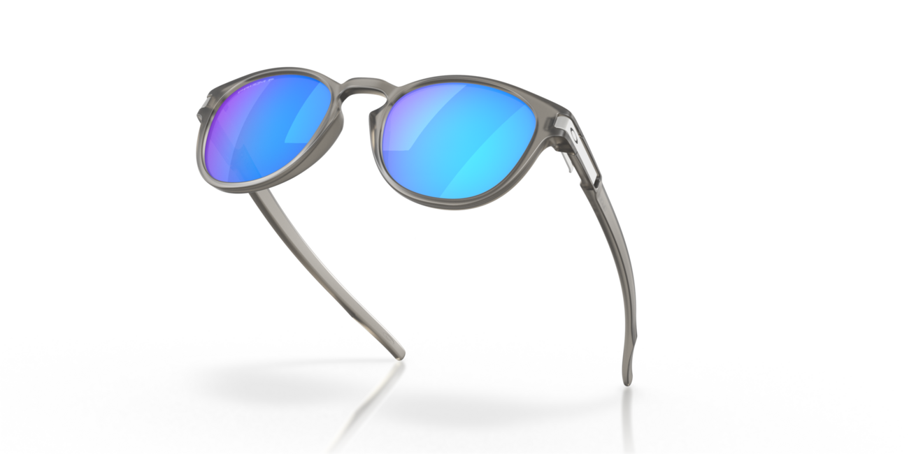 Oakley LATCH Γυαλιά Ηλίου με σκελετό Matte Grey Ink και φακούς Prizm Sapphire Irid Polar, 53