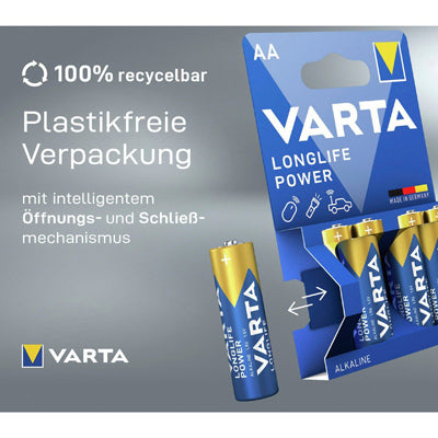 Varta Longlife Power batteria aa / mignon 4 pezzi