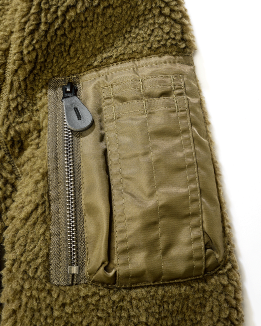 Brandit MA1 Sherpa giacca, oliva