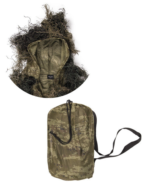 Mil-Tec Tuta Ghillie con trattamento di protezione antincendio, terra di bosco