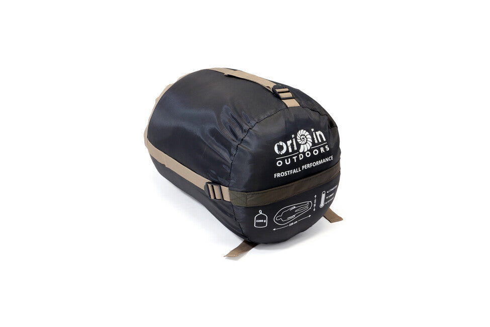 Origin Outdoors Frostfall Performance mummy sacco a pelo, grigio oliva