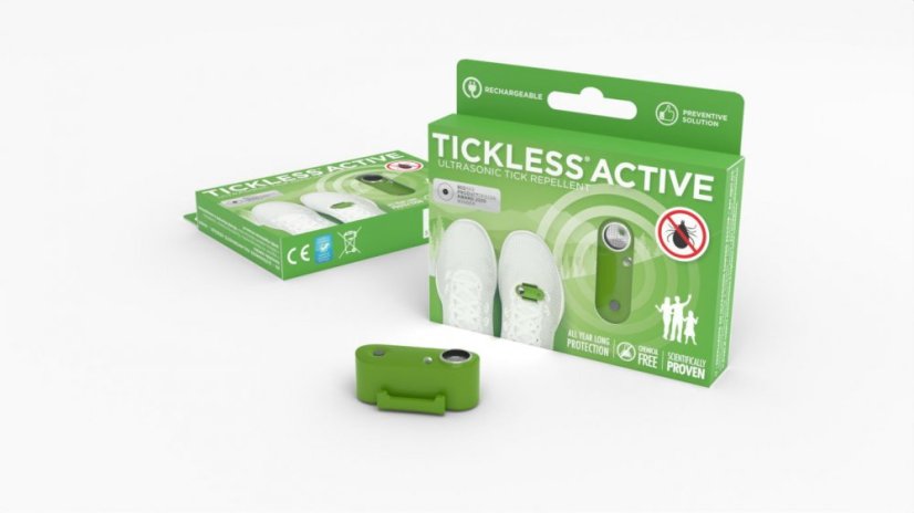 Tickless Active repellente per zecche a ultrasuoni, verde