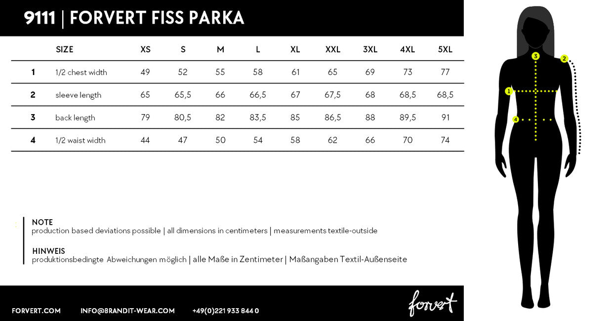 Brandit Forvert Fiss parka, nero