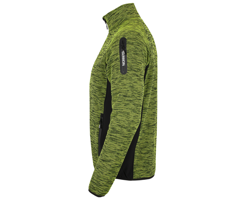 BENNON Altos felpa con zip, gialla