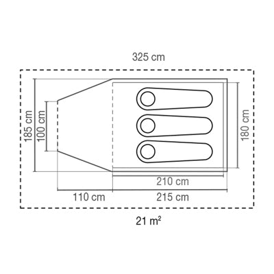 Coleman Kobuk BlackOut plus tenda per 3 persone