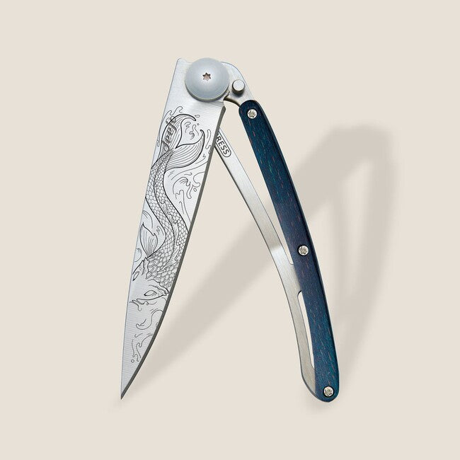 Deejo Tattoo coltello di chiusura faggio Fish