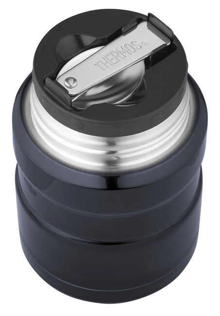 Thermos King Contenitore per alimenti con cucchiaio 0,47 l, blu scuro