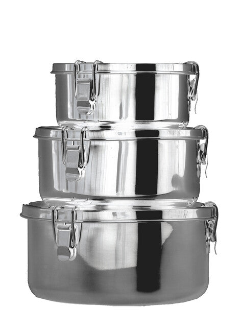BasicNature Contenitore per alimenti acciaio inox 0,8 l