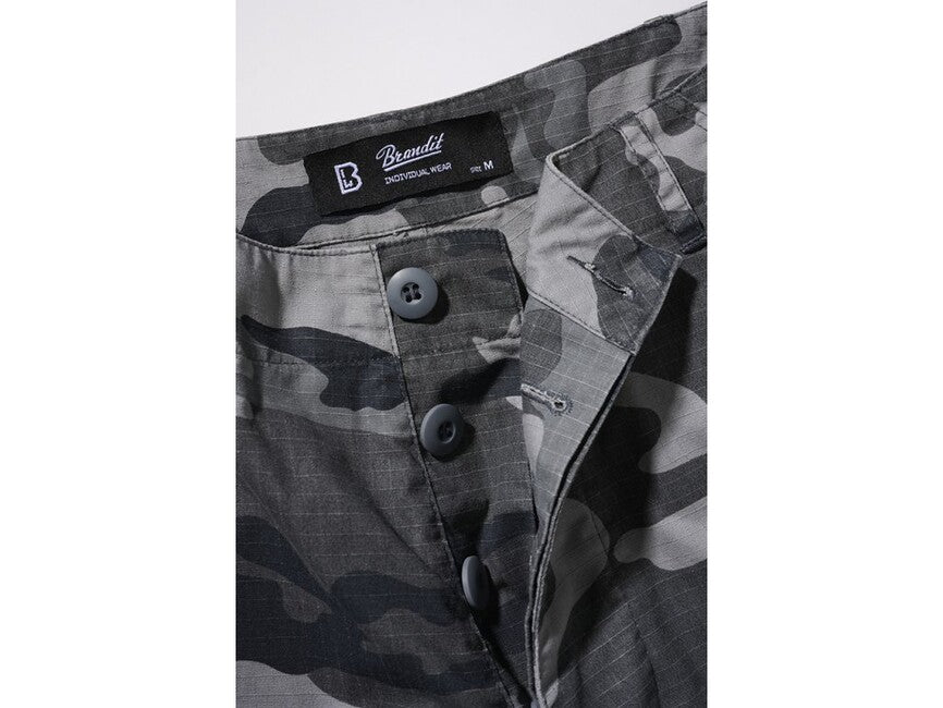Brandit BDU Ripstop pantaloncini, grigio mimetico