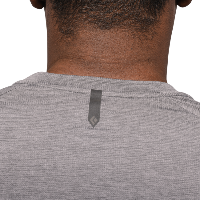 Black Diamond Lightwire Tech t-shirt a maniche lunghe da uomo, grigio acciaio