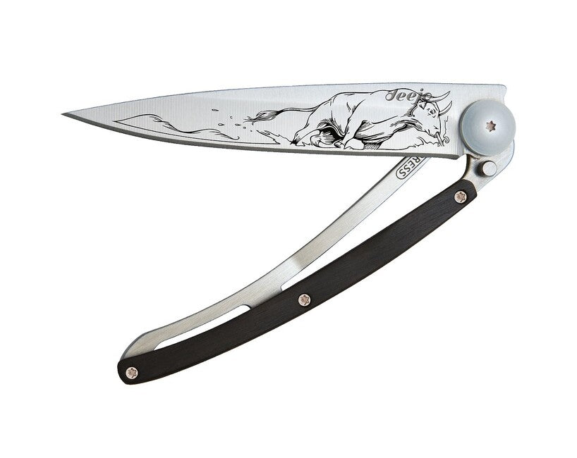 Deejo Tattoo coltello di chiusura legno Bull