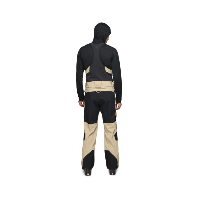 Black Diamond Recon Stretch Pro salopette da uomo, cachi-fumo