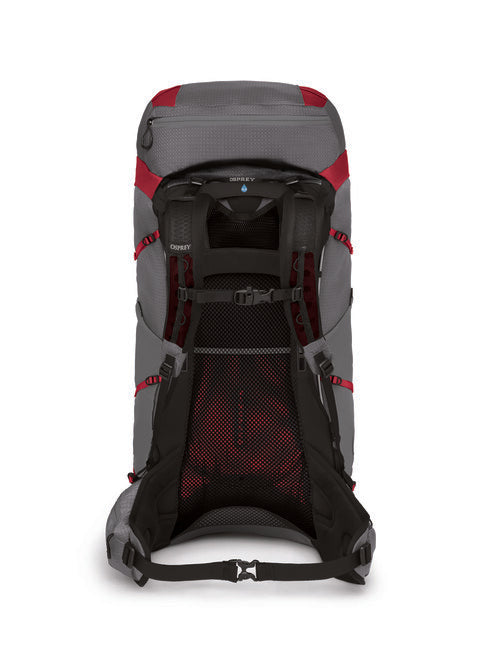 Osprey Eja Pro 55 zaino da trekking, dale grey/poinsettia red