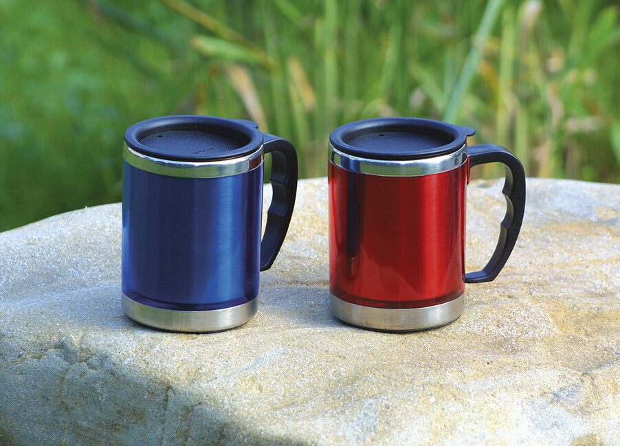 BasicNature MUG thermos in acciaio inox 0,42 l, rosso