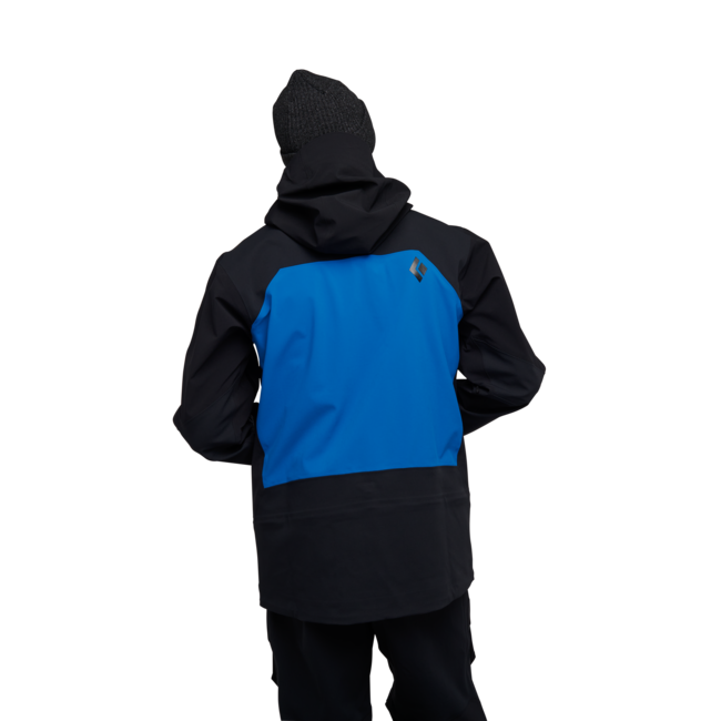 Black Diamond Recon Stretch Pro Shell da uomo giacca da sci, nero-kingfisher