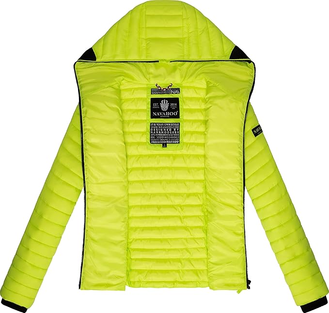 Navahoo Kimuk giacca transitoria da donna, verde neon