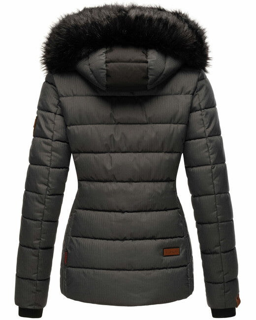 Marikoo Unique giacca invernale da donna con cappuccio, antracite
