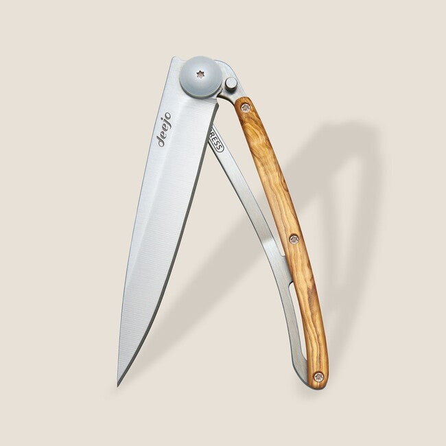 Deejo Coltello di chiusura Legno naturale di ulivo