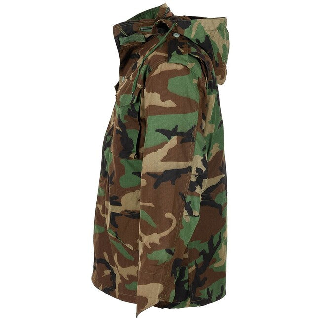 MFH Giacca da campo americana M68 con fodera trapuntata staccabile, woodland